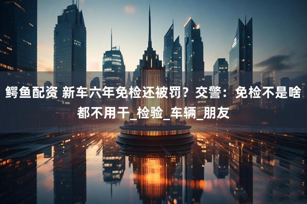 鳄鱼配资 新车六年免检还被罚？交警：免检不是啥都不用干_检验_车辆_朋友