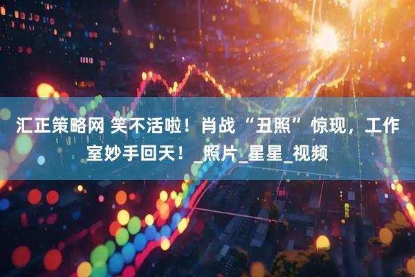 汇正策略网 笑不活啦！肖战 “丑照” 惊现，工作室妙手回天！_照片_星星_视频